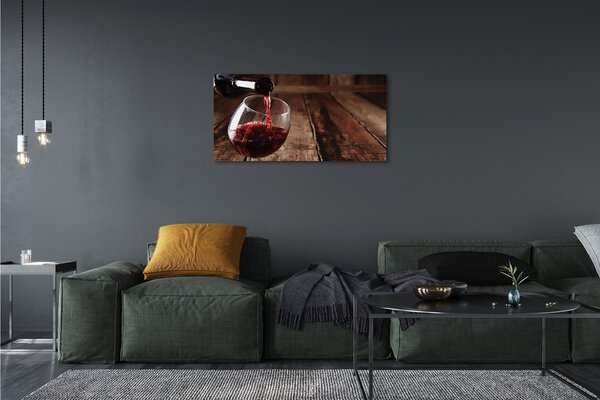 Quadro su tela Wine Boards Glass 100x50 cm