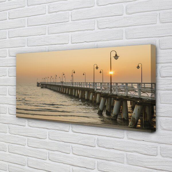 Quadro su tela Pier del mare di Danni 100x50 cm