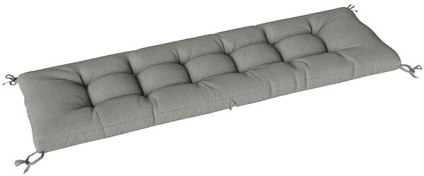 Outsunny Cuscino Poltrona Patio con Cinghie, Grigio Chiaro | Aosom Italy