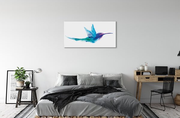Quadro su tela Pappagallo dipinto 100x50 cm