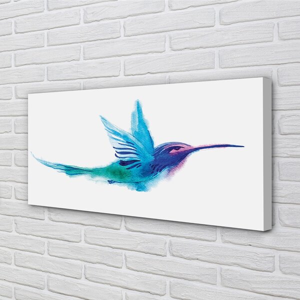 Quadro su tela Pappagallo dipinto 100x50 cm