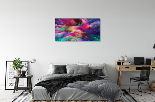 Foto quadro su tela Frattali colorati 100x50 cm
