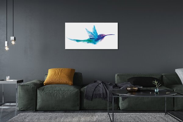 Quadro su tela Pappagallo dipinto 100x50 cm