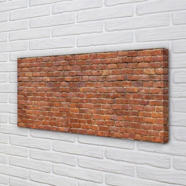 Quadro su tela Vintage muro di mattoni 100x50 cm
