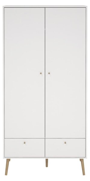 Calicosy - Armadio 2 ante e 2 cassetti con gambe in legno H200,1 cm - TARP