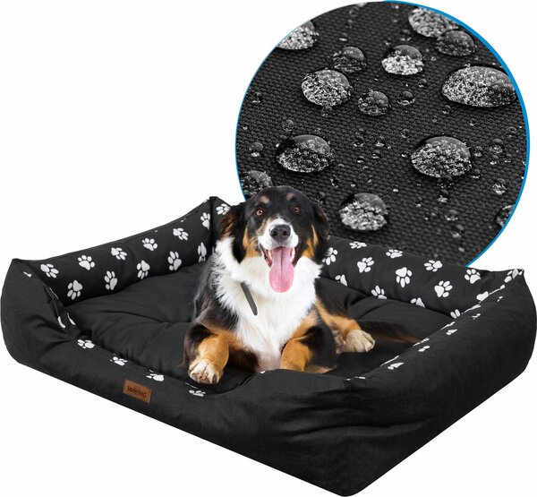 Cuccia per cani "Puffy" - Cuscino idrorepellente e sfoderabile - 85x65 cm - Robusto tessuto Oxford | PillowPrim