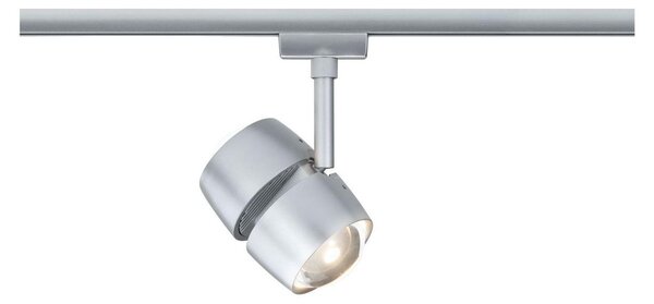 Set da 4 Paulmann 969.35 URail Spot Oculus 2x5W cromo opaco 230V in metallo, dimmerabile, 2700K, equivalente a 2x 40W, 2x 300 lm