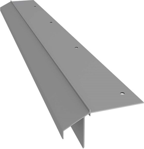 Profilo di grondaia in alluminio Renoplast K10R pavimento in resina, profilo 200 cm, grigio