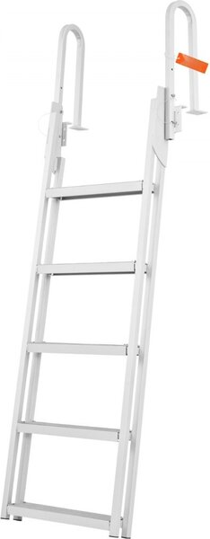 Scaletta di poppa in alluminio per la balneazione - scaletta per barca scaletta per banchina 455x635x1965 mm - per barca e banchina