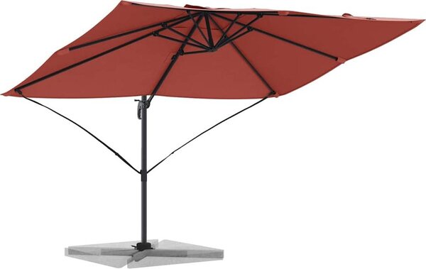 Ombrellone Terracotta 351 x 250 x 260 cm Poliestere e Alluminio