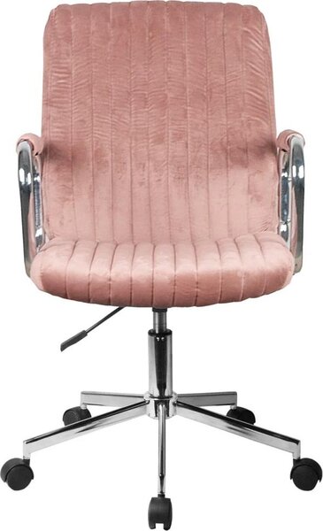 Sedia girevole imbottita TYLUNE - rosa