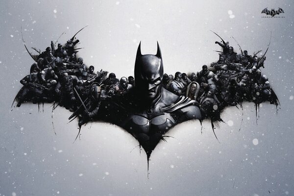 Stampa d'arte Batman Arkham Origins - Logo