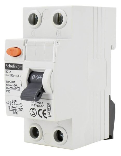 Interruttore Differenziale SCHELINGER 2P - 40A - 30mA - Tipo AC Intensità di corrente 40 A
