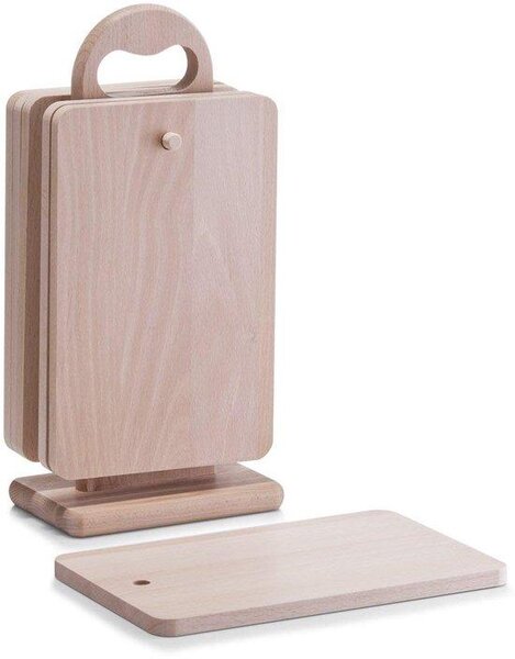 Set di taglieri in legno Azomor con supporto per la cucina e la colazione