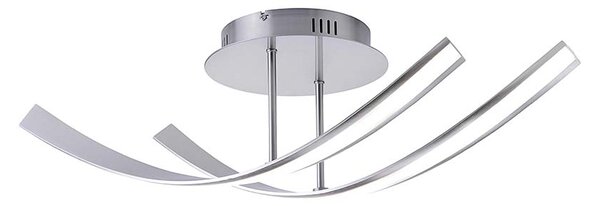 Lampada da soffitto a LED Paul Neuhaus, argento, dimmerabile, 1700 lm