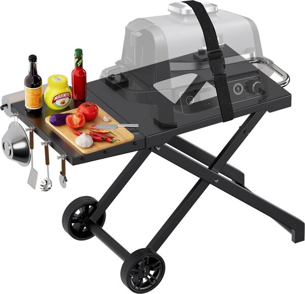 WELL GRILL Tavolino pieghevole per barbecue per la serie Ninja Woodfire OG700