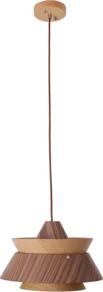Lampadario KIOTO in legno chiaro e scuro, 1xE27x60W, metallo, dimensioni: 175x34x34 cm, IP20, Maxlight