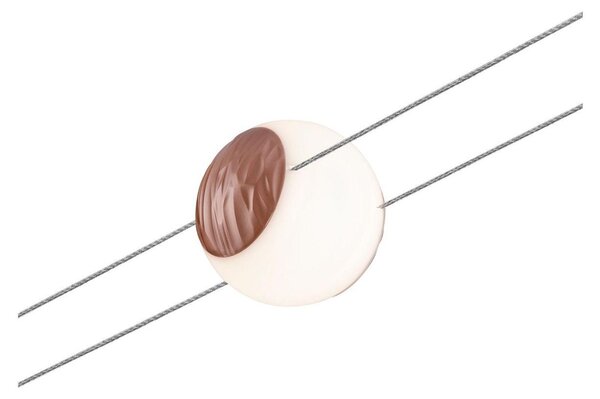 Paulmann 2Line Spot Mary 1x4,5W struttura in rame / bianco 24 V CC plastica