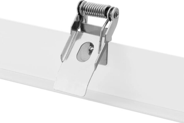 Kit Cornice Da Incasso Per Pannello LED 60x60 Cm, Profilo In Alluminio Con Clip E Viti, Per Controsoffitto, Finitura Bianca - 2