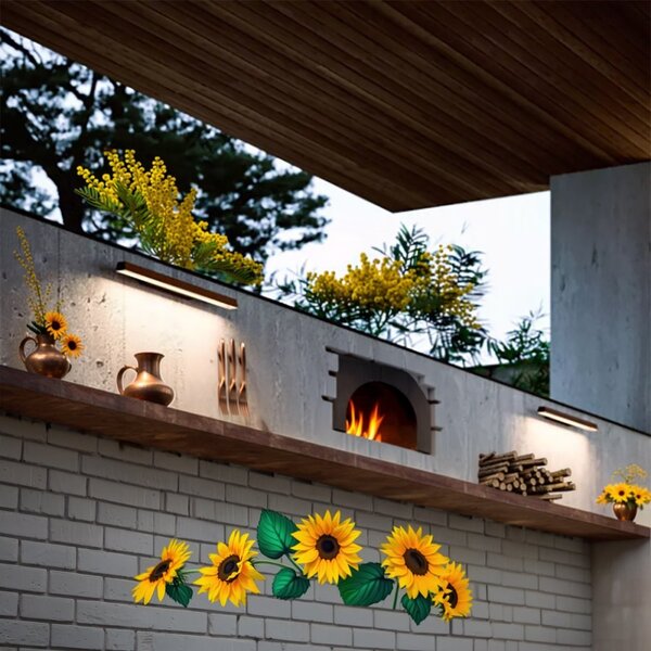 Applique esterno linea light lira 9340 3000k 1001lm led ip65 acciaio inox 304 dark brown mono emissione - Linea Light Group