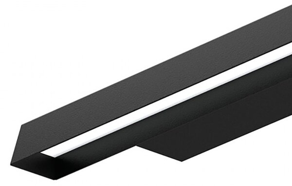 Applique esterno linea light lira 9339 3000k 579lm led ip65 acciaio inox 304 text black r9005 - Linea Light Group