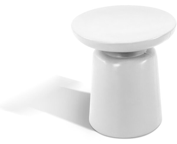 Tavolo, Sgabello Multiuso In Polietilene Modello JOY Dimensioni 38x38x h 40 cm Per arredare al meglio uno spazio in giardino o a bordo piscina uso interno esterno colore bianco