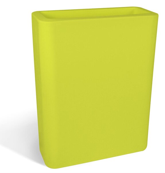 Vaso Porta vaso, h 90 in polietilene Modello BLOG Dimensioni 90x30xh90 cm ideale x l'esterno si pu� piantumare direttamente al suo interno dotato di foro di scolo colore kiwi