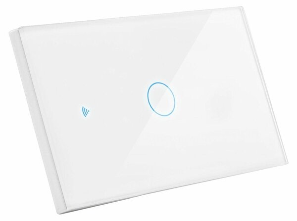 CENTURY Interruttore da incasso intelligente Simple-5A-220-240V-IP20, controllabile tramite smartphone via Wi-Fi o comando vocale. Adatto alla scatola da incasso BTICINO 503E con 3 moduli. Tuya WiFi