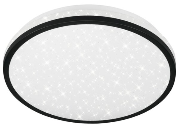 Lampada da soffitto a LED sensore di movimento decorazione a stelle 16 W nera Ø28cm Telefunken