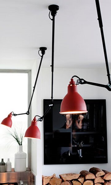 Lampada Gras 302 plafoniera, rossa – DCW
