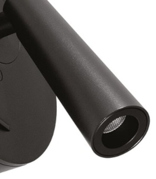 Applique moderno gea led gap581 led alluminio nero metacrilato orientabile - Gea Led