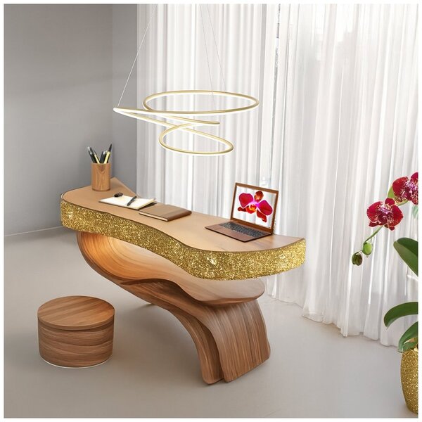 Lampadario classico perenz spira 8150 or lc led dim 3000k 5500lm oro opaco - Perenz