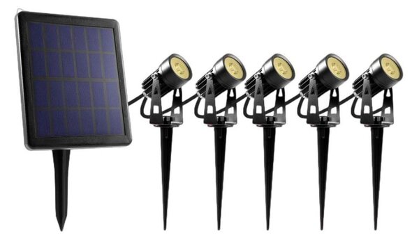 Retlux - SET 5x Lampada LED da esterno con pannello solare LED/4000 mAh IP44