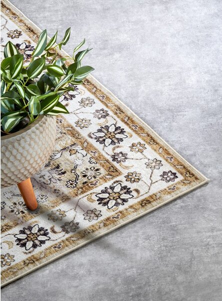Tappeto beige 80x150 cm Saveh Cream Gold - Elle Decoration