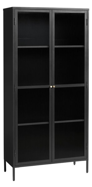 Vetrina in metallo nero 90x190 cm Bronco - Unique Furniture