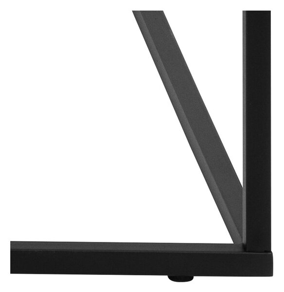 Tavolino nero con piano in marmo 55x110 cm Barossa - Actona