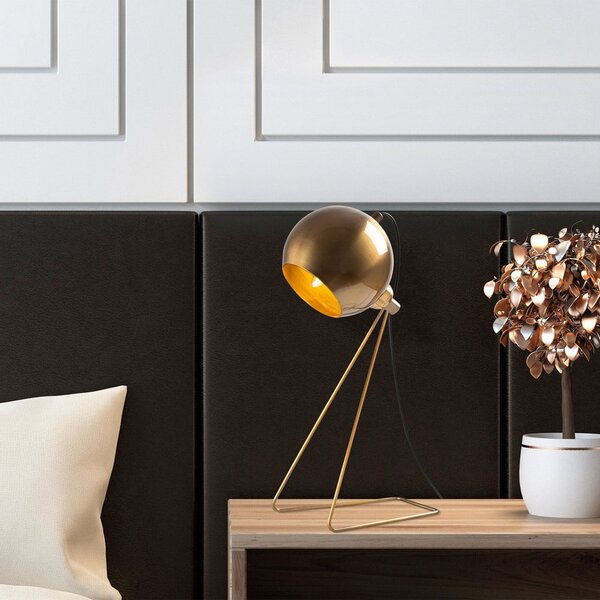 Lampada da tavolo color rame con paralume in metallo (altezza totale 45 cm) Oala – Opviq lights