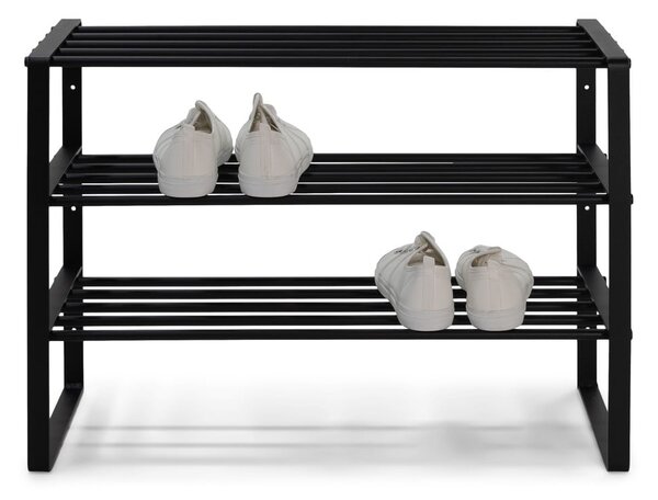 Scarpiera nera in metallo 70x48,5x29 cm Rex – Spinder Design