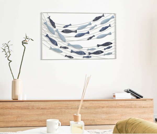 Decorazione da parete in metallo 96,5x61 cm Pesci - Mauro Ferretti