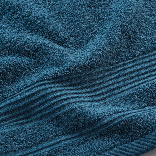 Asciugamano in spugna di cotone blu scuro 50x90 cm Tendresse - douceur d'intérieur