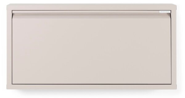 Scarpiera grigio tortora in metallo con ante ribaltabili 75x37,5x12,5 cm Billy – Spinder Design