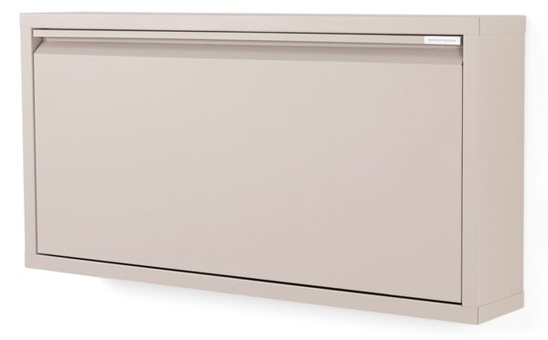 Scarpiera grigio tortora in metallo con ante ribaltabili 75x37,5x12,5 cm Billy – Spinder Design