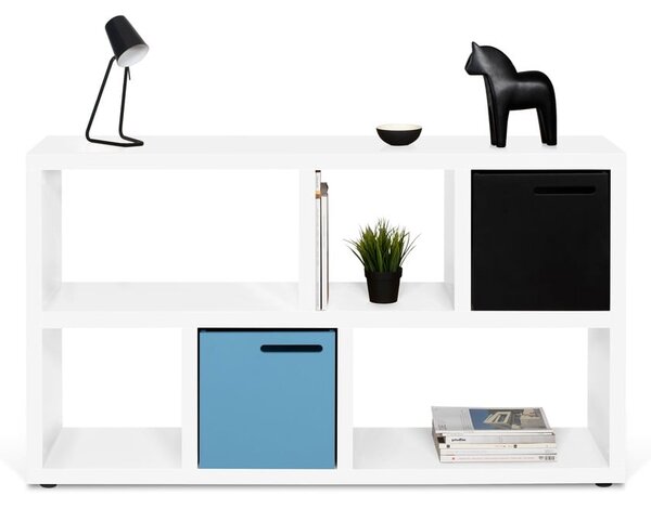 Libreria bianca 150x83 cm Berlin - TemaHome
