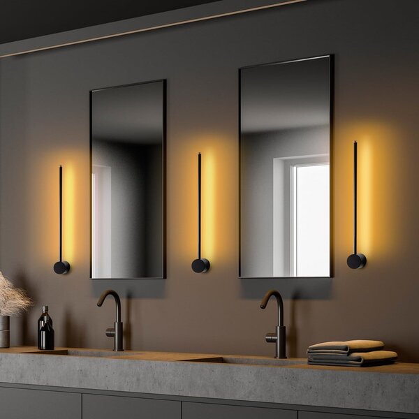 Lampada da parete LED nera Sword – Opviq lights