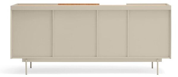 Cassettiera bassa beige/naturale in rovere 180x78 cm Otto - Teulat