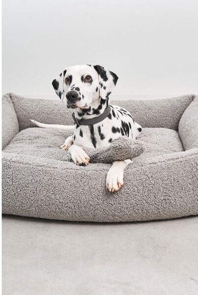 Cuccia per cani grigia in bouclé 71x91 cm Senso Pebble M - MiaCara