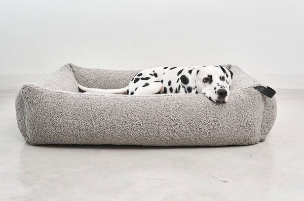 Cuccia per cani grigia in bouclé 71x91 cm Senso Pebble M - MiaCara