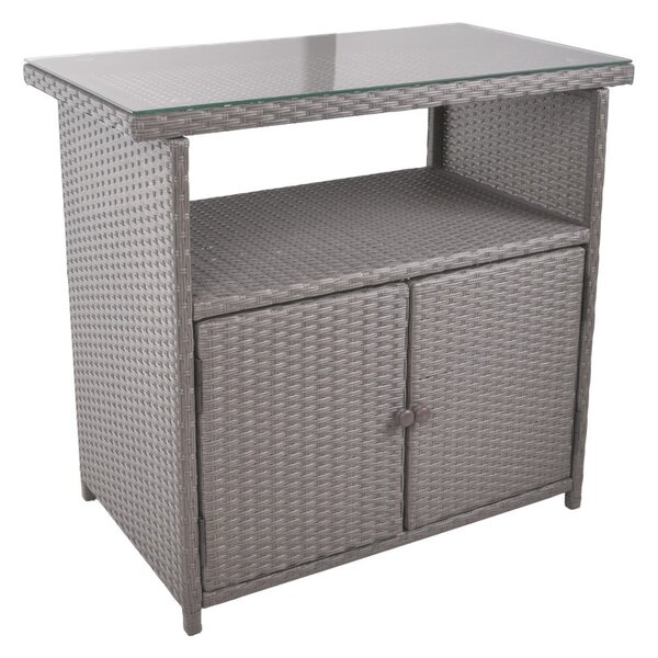 Credenza da giardino in rattan 90x50 cm Padua - Garden Pleasure
