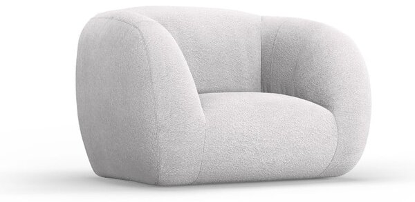 Poltrona grigio chiaro in tessuto bouclé Essen - Cosmopolitan Design