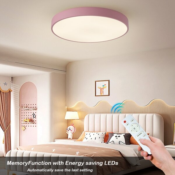 Brilagi - Lampada da soffitto dimmerabile POOL LED/60W/230V 3000-6000K 60 cm rosa + telecomando